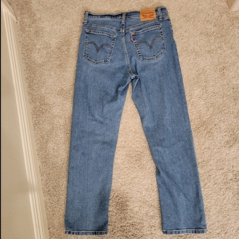 Levi 501 Wedgie Straight highrise jeans size 28 👖 27" inseam